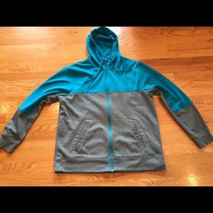 Champion Blue & Gray Hooded Jacket.